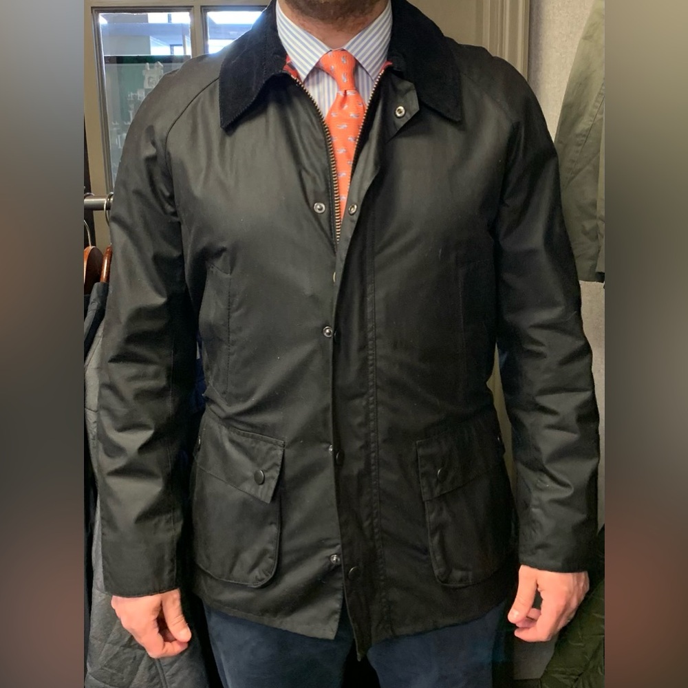EUC—Barbour Ashby Jacket (black, size large)